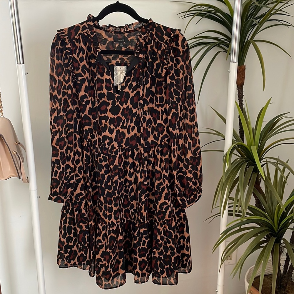 J. Crew Leopard print dress